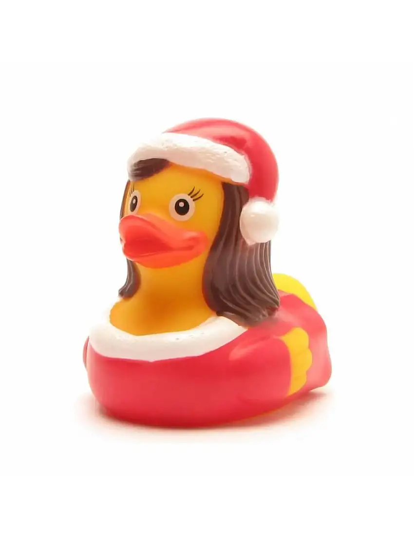 Canard jaune Sandy mère Noël