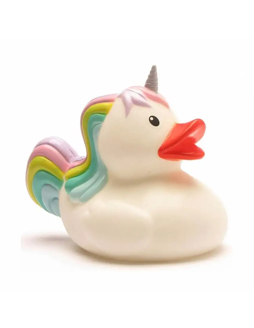 Canard licorne multicolore