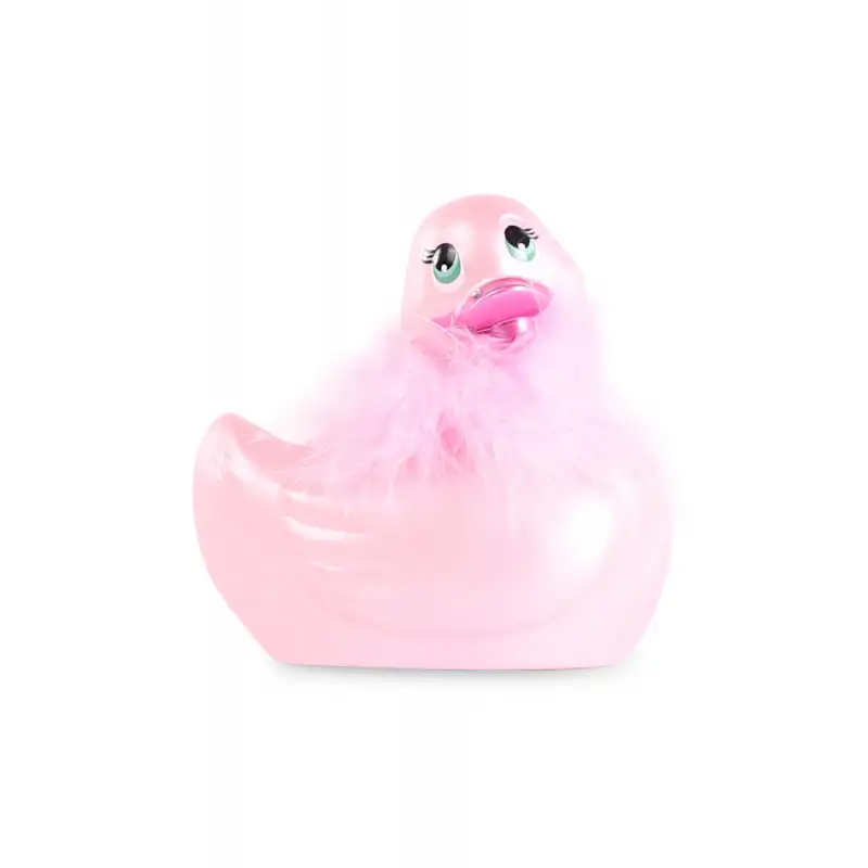 Canard vibrant I Rub My Duckie à plumes rose
