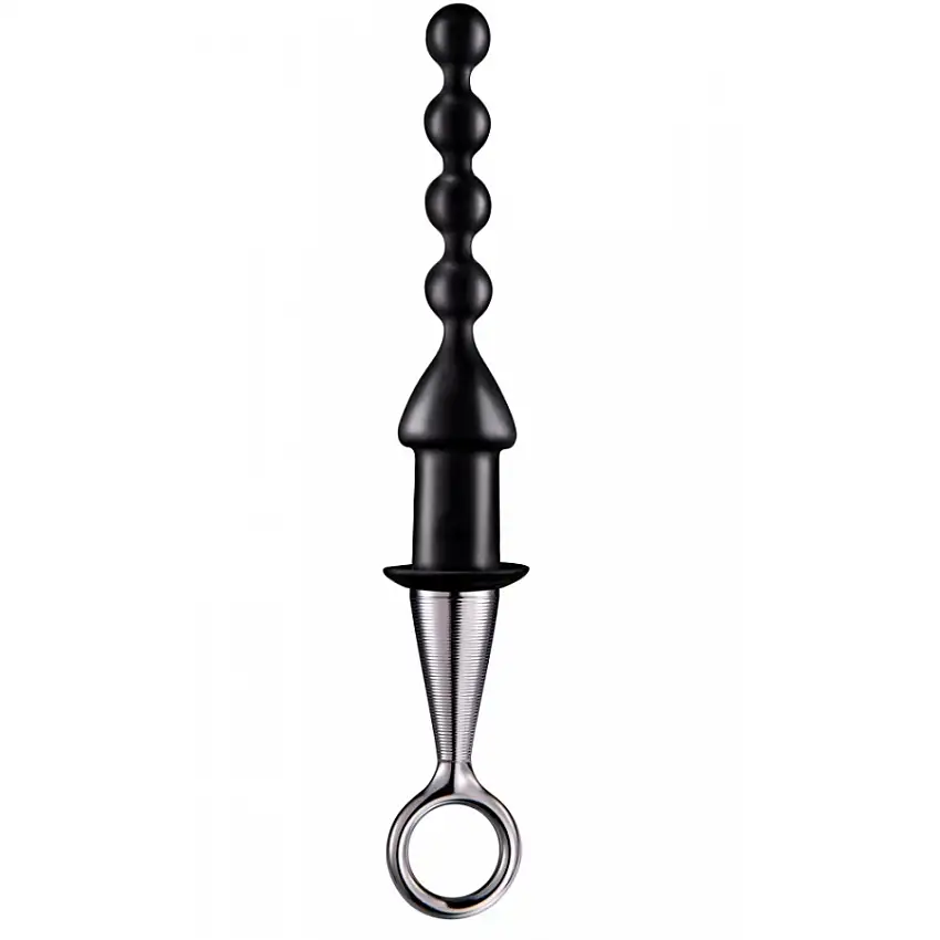 Chapelet anal avec poignée BEADS IN 16.5 x 3cm
