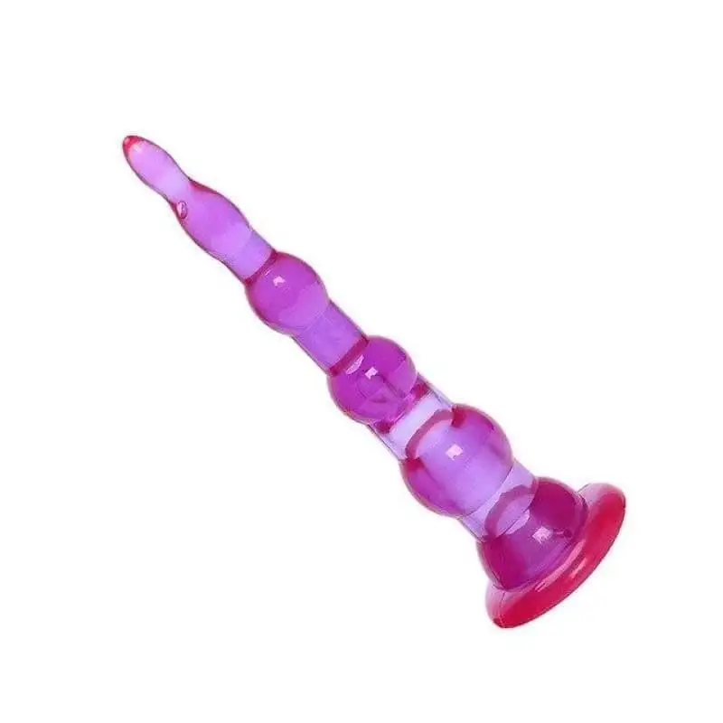Chapelet Anal Tour en silicone violet 6 perles