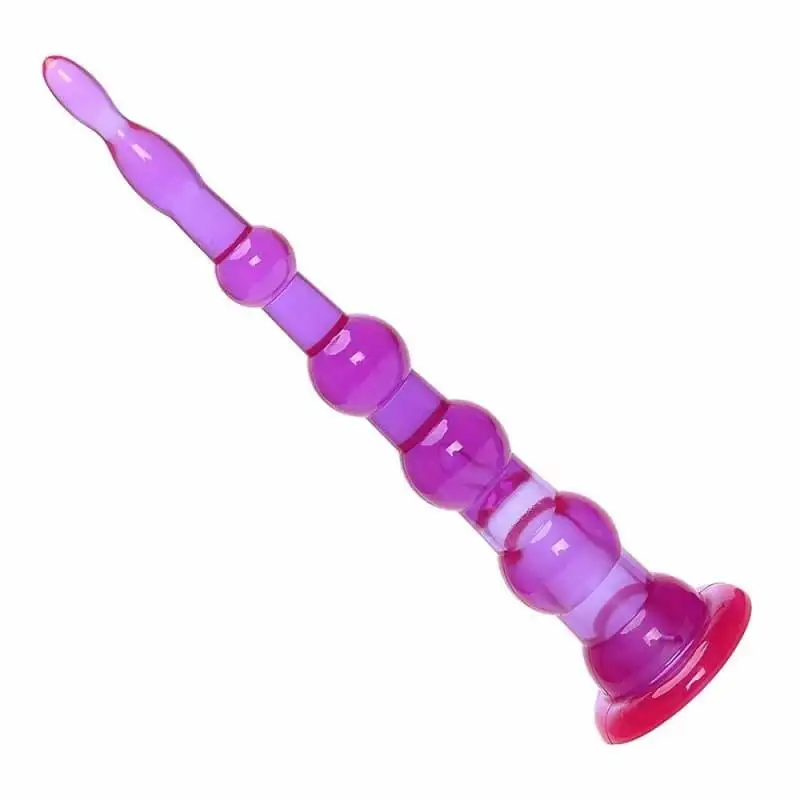 Chapelet Anal Tour en silicone violet 7 perles