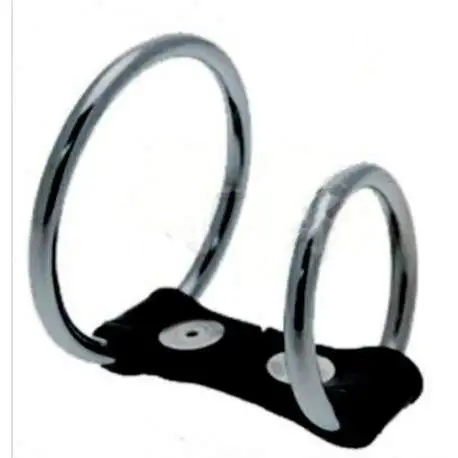 Cockring Double Anneaux de Pénis et Testicules Acier