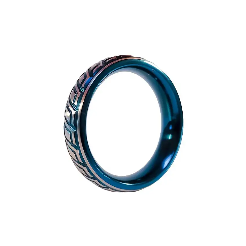 Cockring en métal BLUE WAVE