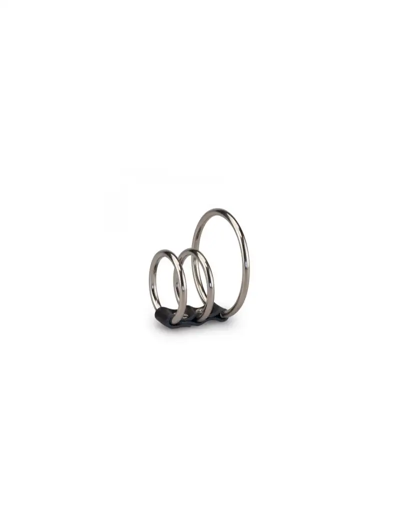 Cockring Metal Triple Anneaux