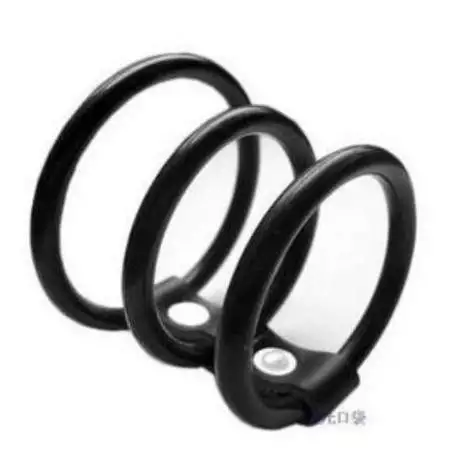 Cockring Triple Anneaux de Pénis et Testicules Caoutchouc
