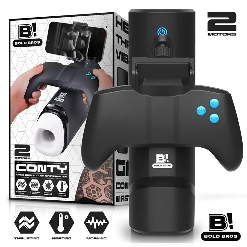 Conty Masturbateur avec contrôleur de jeu poussée, Vibration et chaud