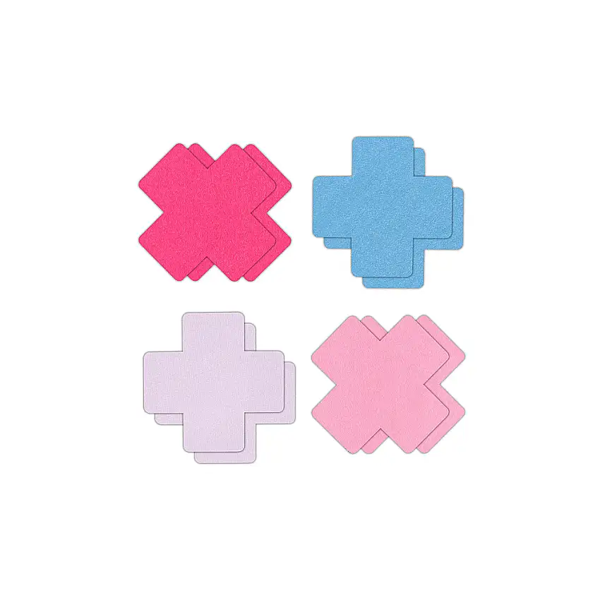 4 paires de caches-tétons Cross II