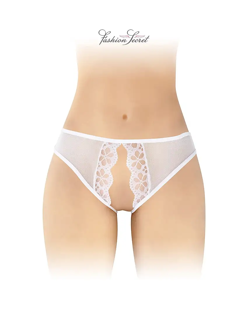 Culotte blanche ouverte Ambre - Fashion Secret