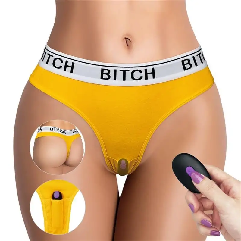 culotte ouverte avec balle vibrante et télécommande taille L