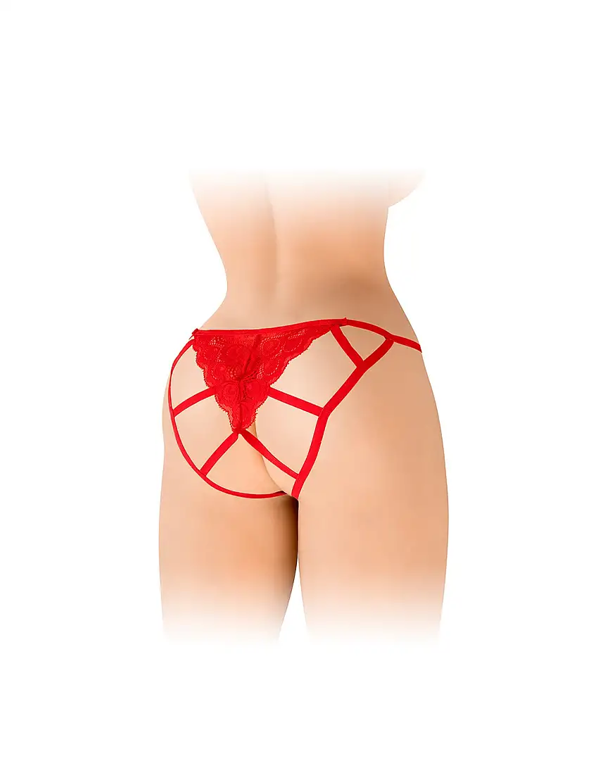Culotte ouverte Zoé rouge - Fashion Secret