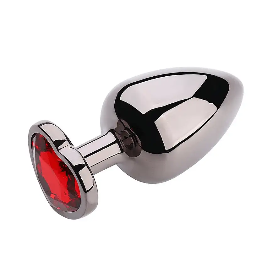 Plug anal Heart Shape Metallic