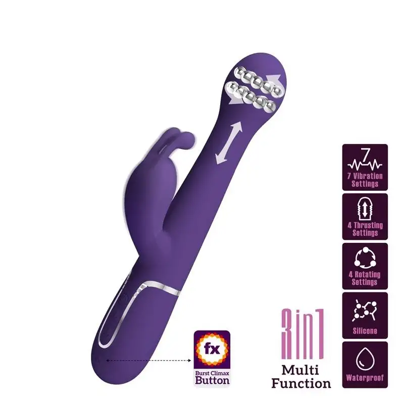 Dejon vibromasseur avec vas-et-vient et Rotación Twinkled
