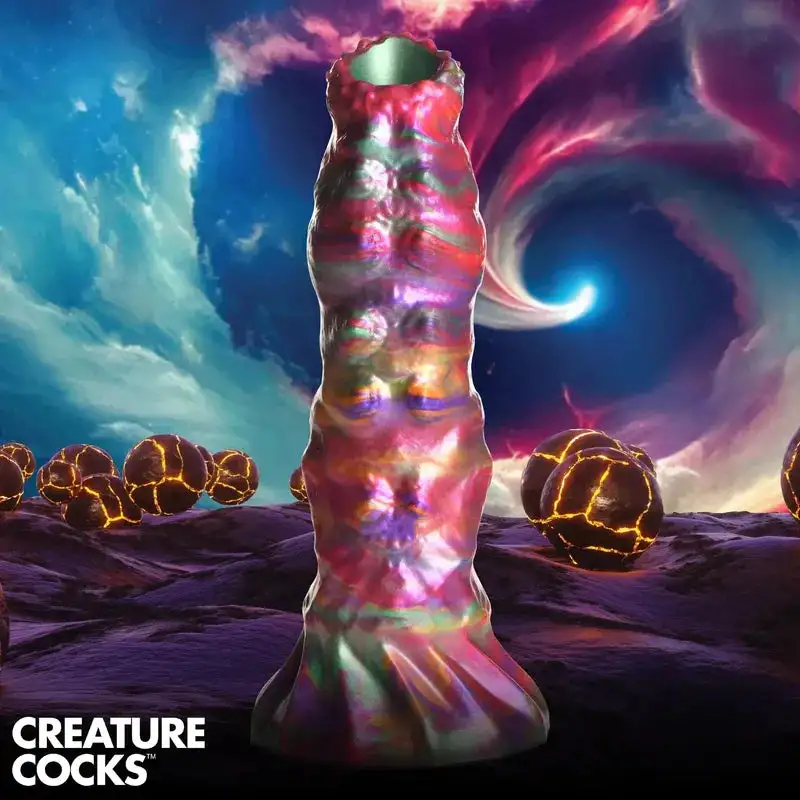 Dildo - Creature Cocks - Larva Ovipositor With Eggs- 9 pouces
