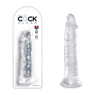 Dildo Réaliste - King Cock Clear - 8 Pouces Sans Testicules