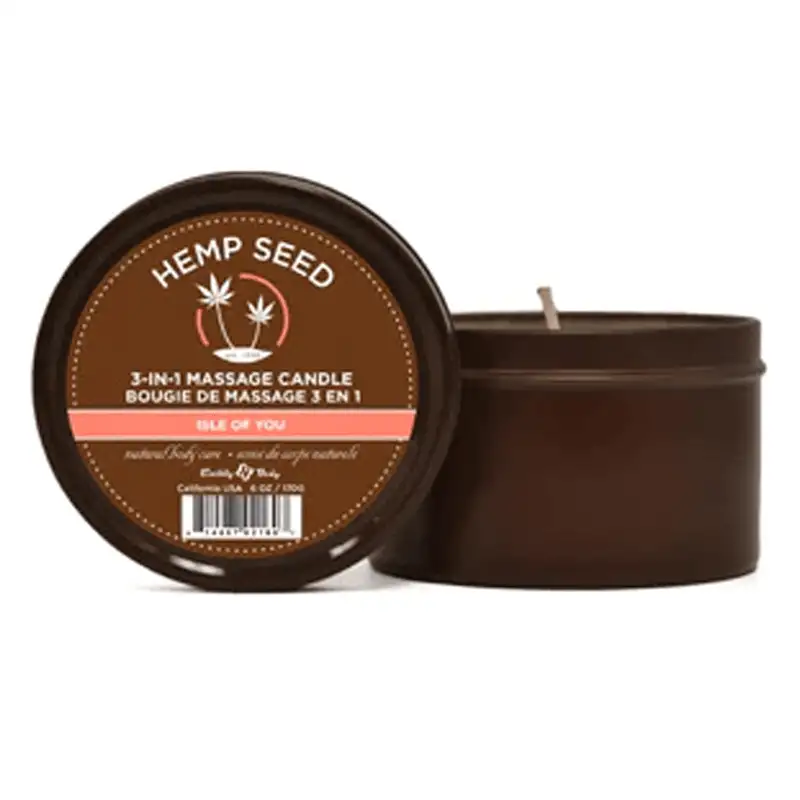 Earthly Body 3 in 1 Round Tin Massage Candle
