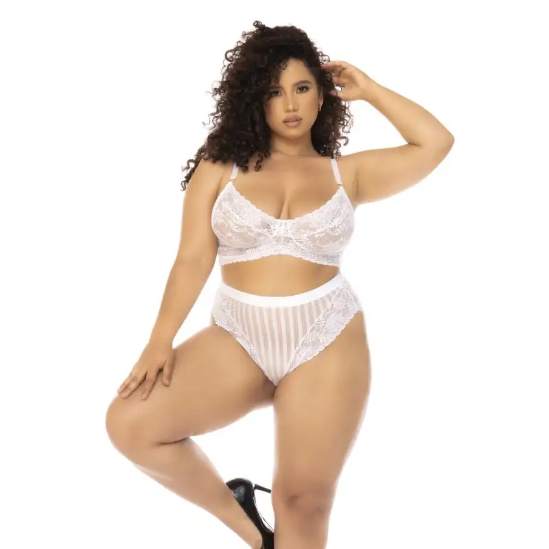 Ensemble 2 pièces blanc grande taille Emberly