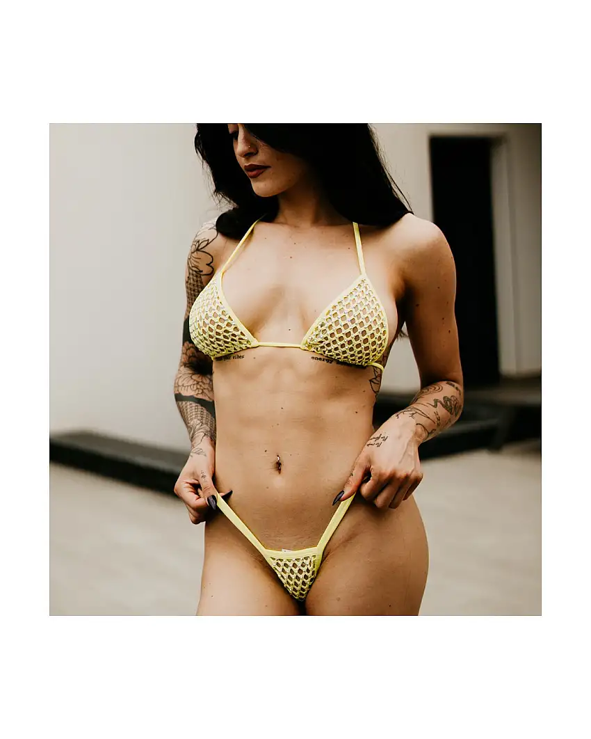 Ensemble Bikini String à Strass
