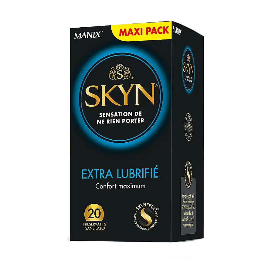 20 x Préservatifs Skyn extra lubrifiés