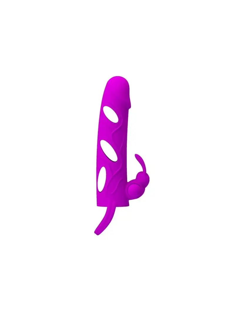 Gaine à Pénis Vibrante 5,5'' Violette Pretty Love