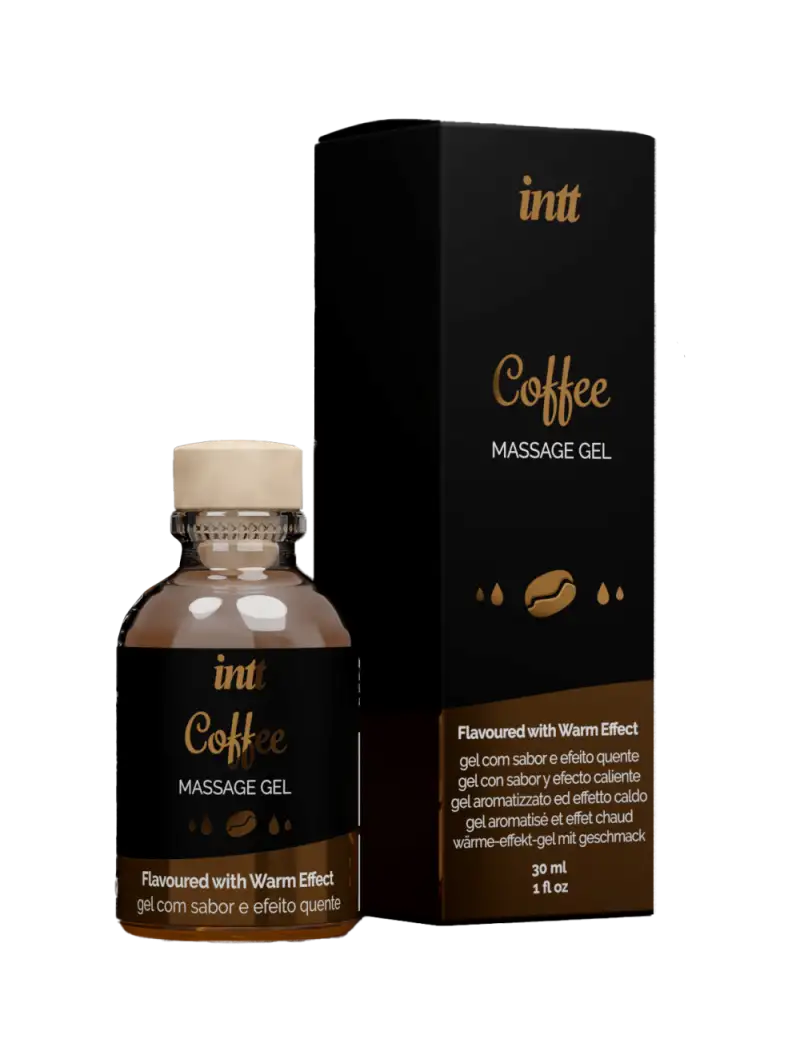 Gel de Massage Embrassable Chauffant Coffee Intt