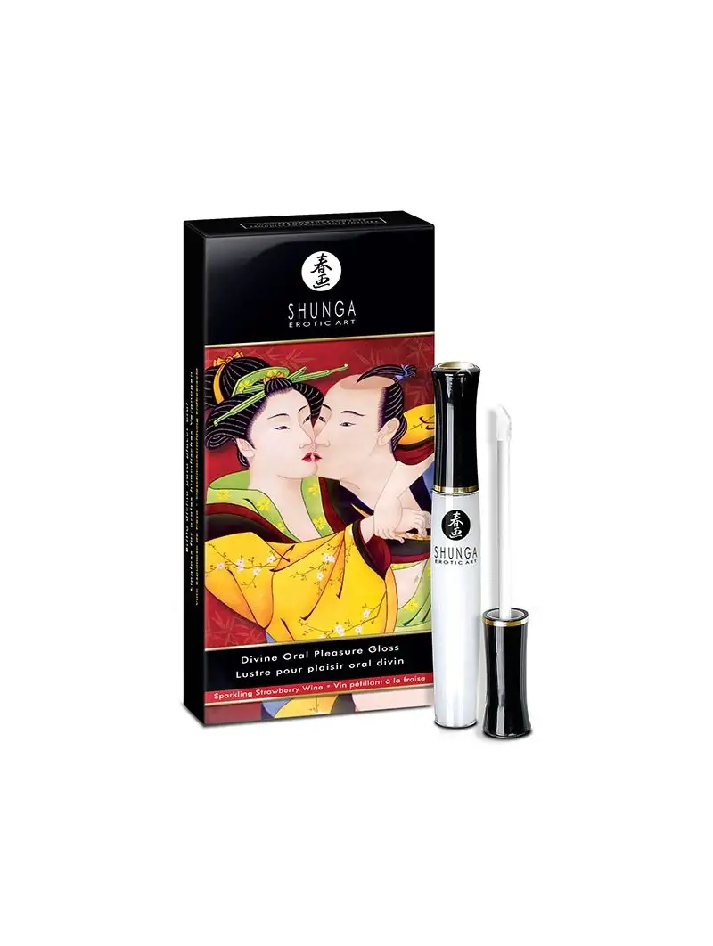 Gloss Plaisir Oral Divin Shunga Vin pétillant à la Fraise