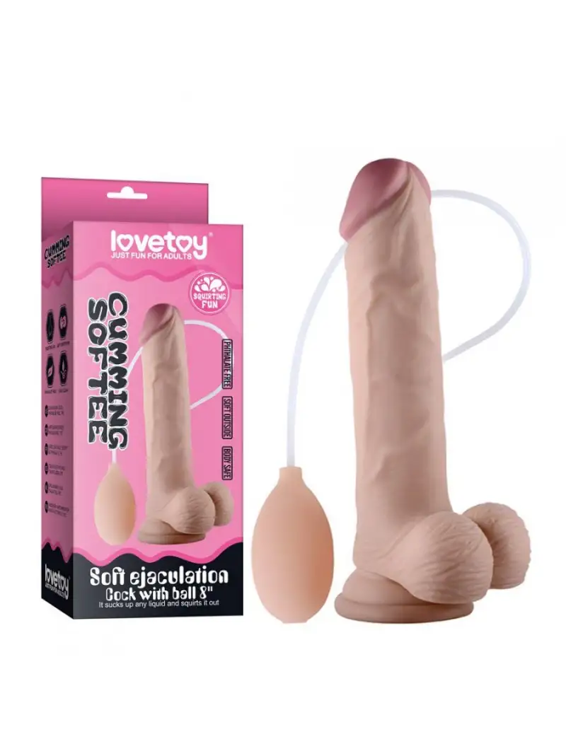 Gode Éjaculateur Cumming Softee LoveToy 19x4,5cm