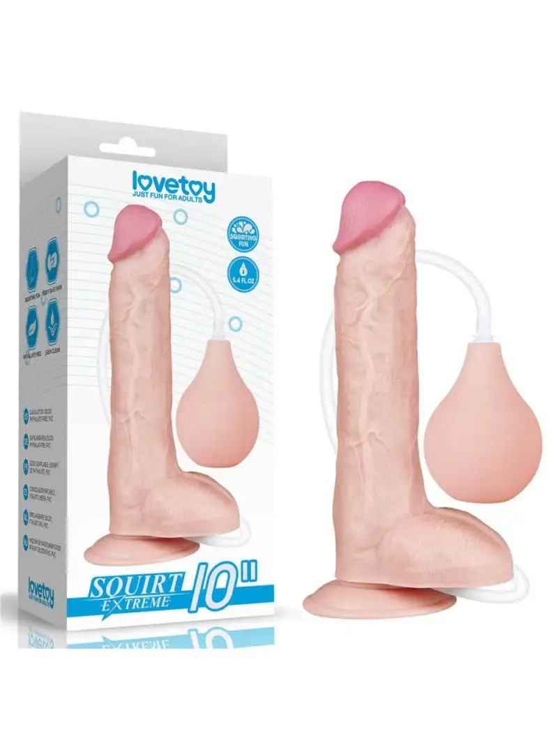 Gode Ejaculateur Squirt Extreme 10" Lovetoy 25x4,5cm