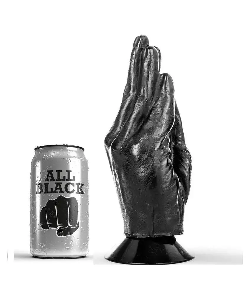 Gode Plug All Black AB13 en forme de main