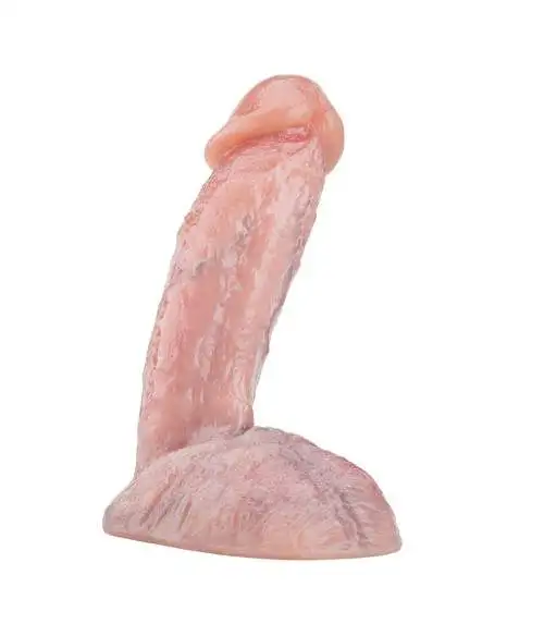Gode ventouse réaliste chair 16cm