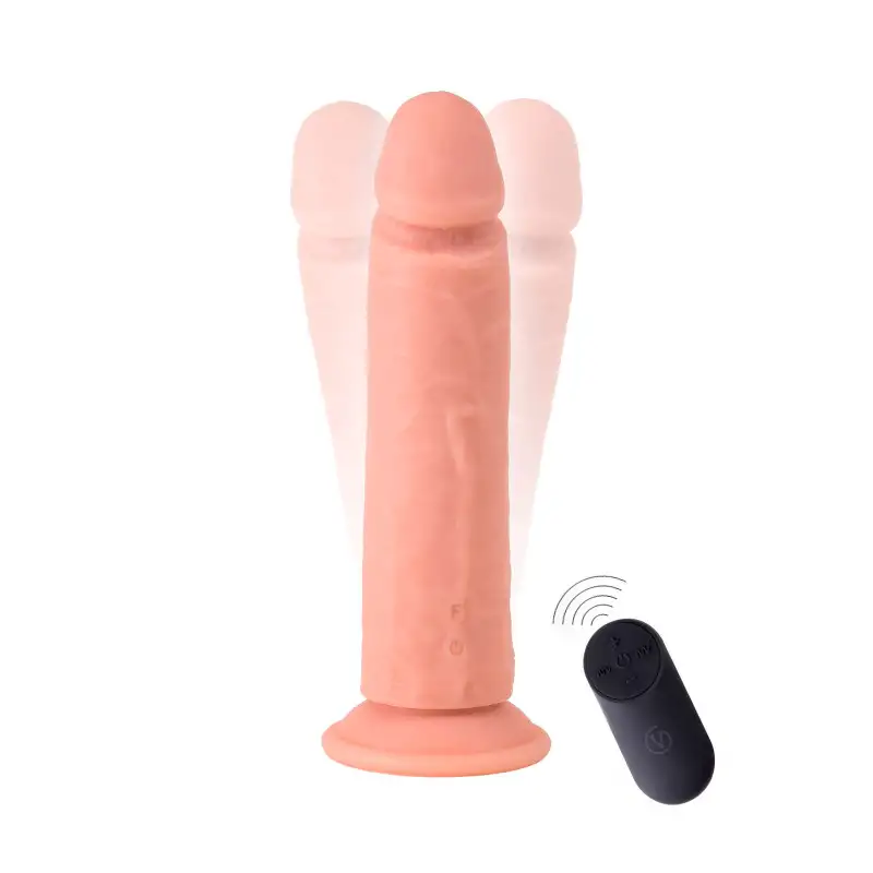 Virgite Vibrating Realistic, gode ventouse réaliste et vibrant en silicone