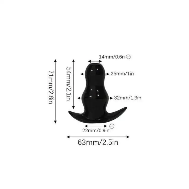 Le Tunnel Anal en Silicone Onduler Transparent S