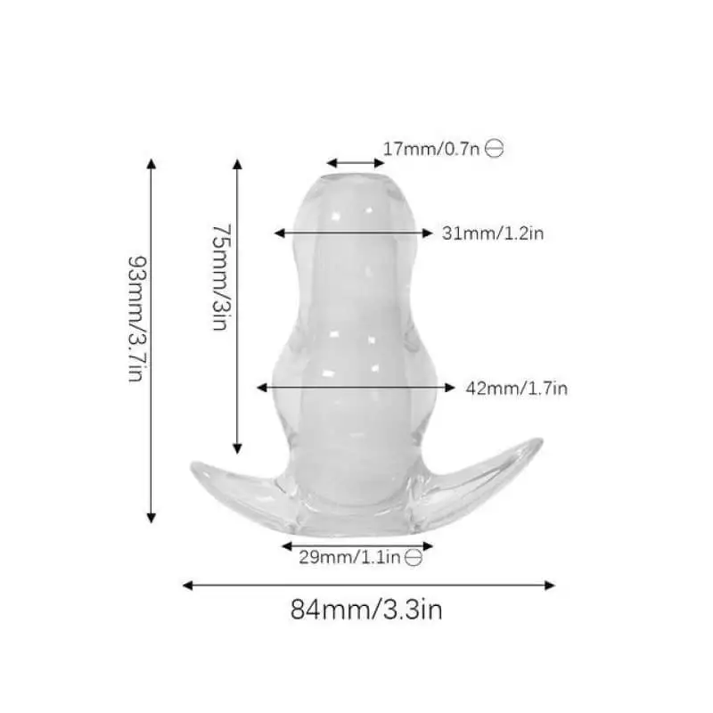 Le Tunnel Anal Silicone Onduler Transparent M