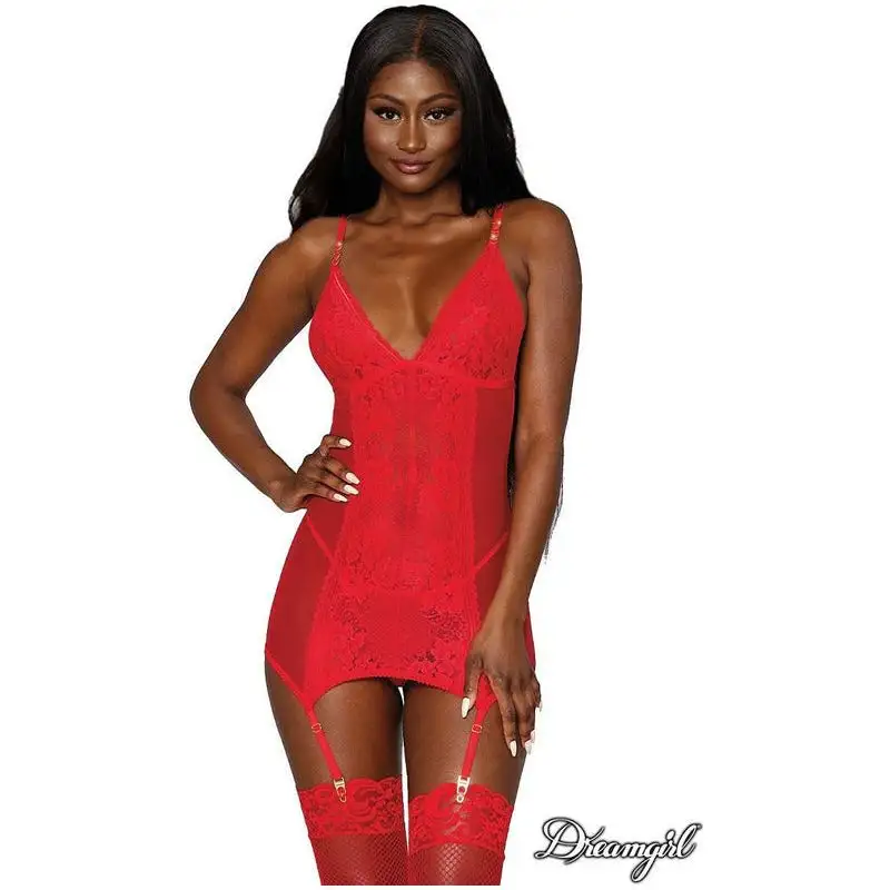 Lingerie Dreamgirl - Nuisette en mesh 12702