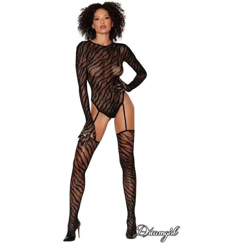 Lingerie Dreamgirl - Teddy avec bas 0420