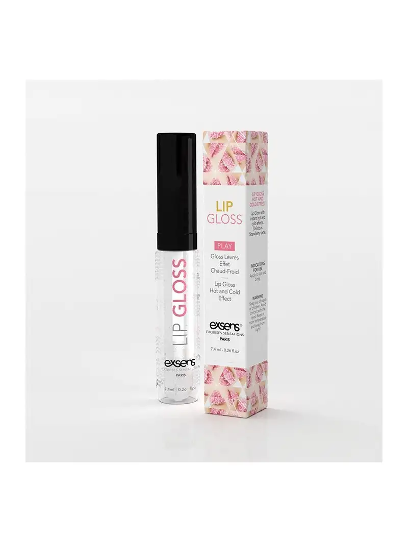 Lip Gloss Effet Chaud Froid Fraise Exsens