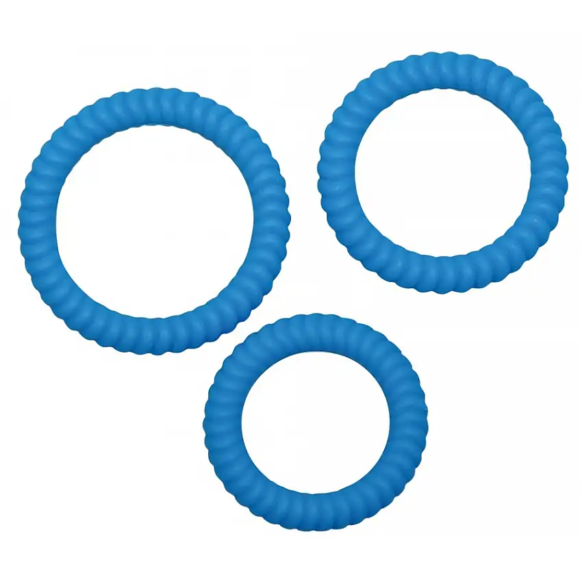 Lot de 3 Cockrings LUST Bleu