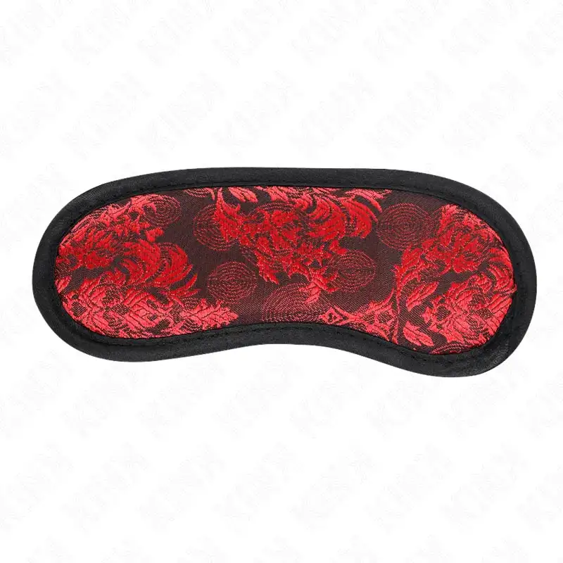 Masque BDSM cuir satin ajustable sophistiqué élégance