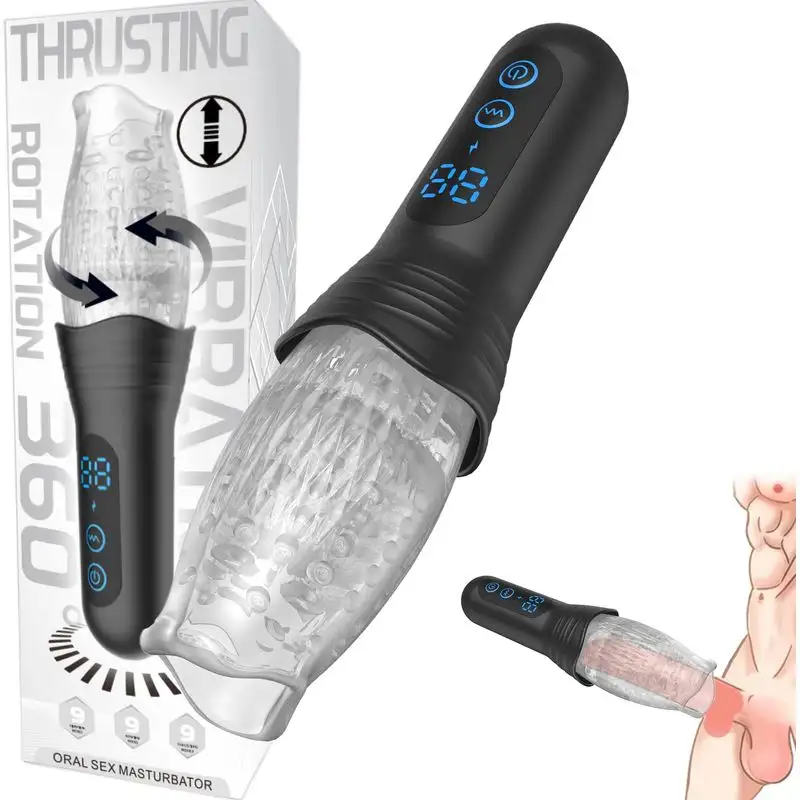 Masturbateur rotatif et vibrant 3 en 1 - Secwell - Thrusting Rotation 360 Vibration