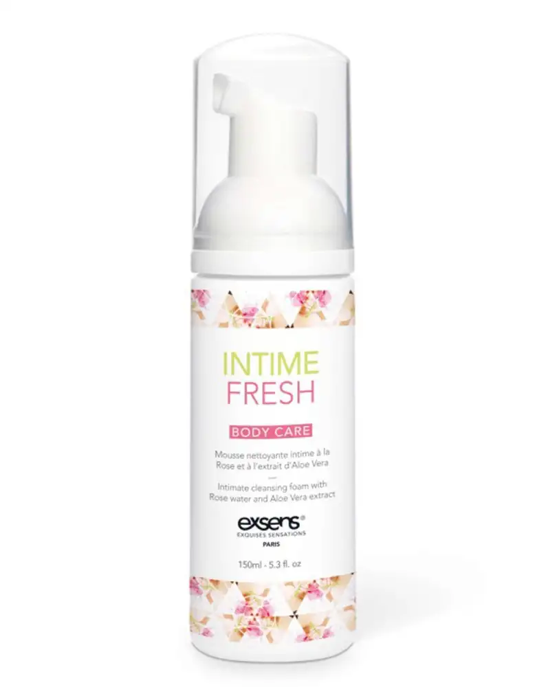 Mousse nettoyante intime à la rose de Damas et à l'extrait d'Aloe Vera 150ml