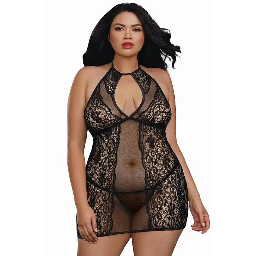 Nuisette Dentelle Grande Taille
