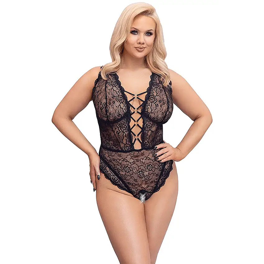 Body en dentelle avec ouverture