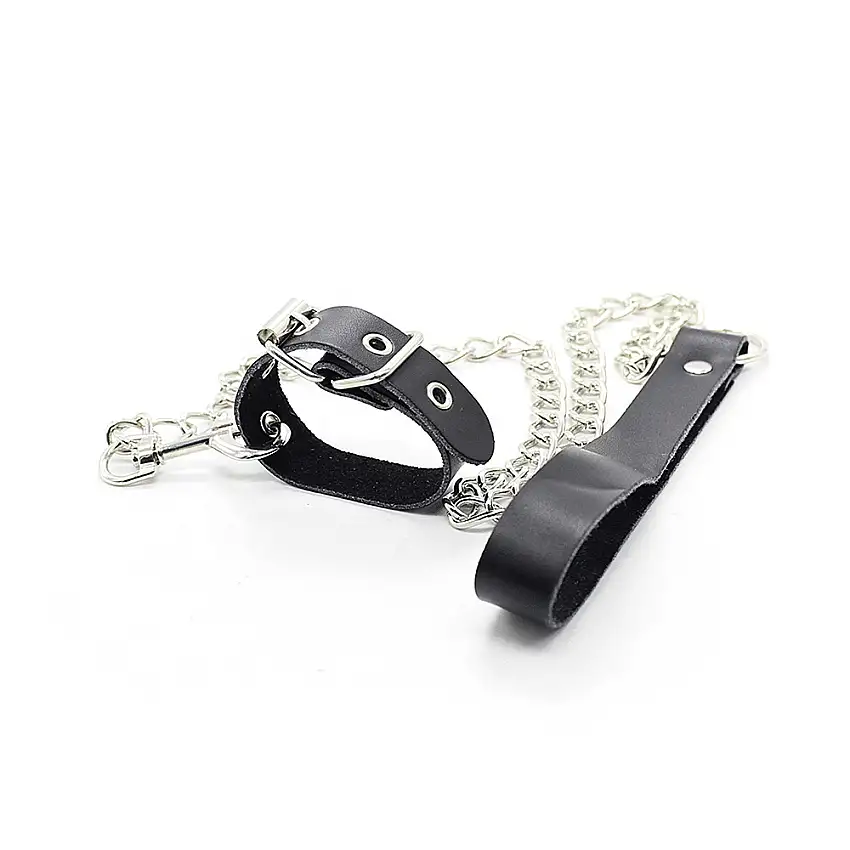 Sangle pour pénis avec laisse