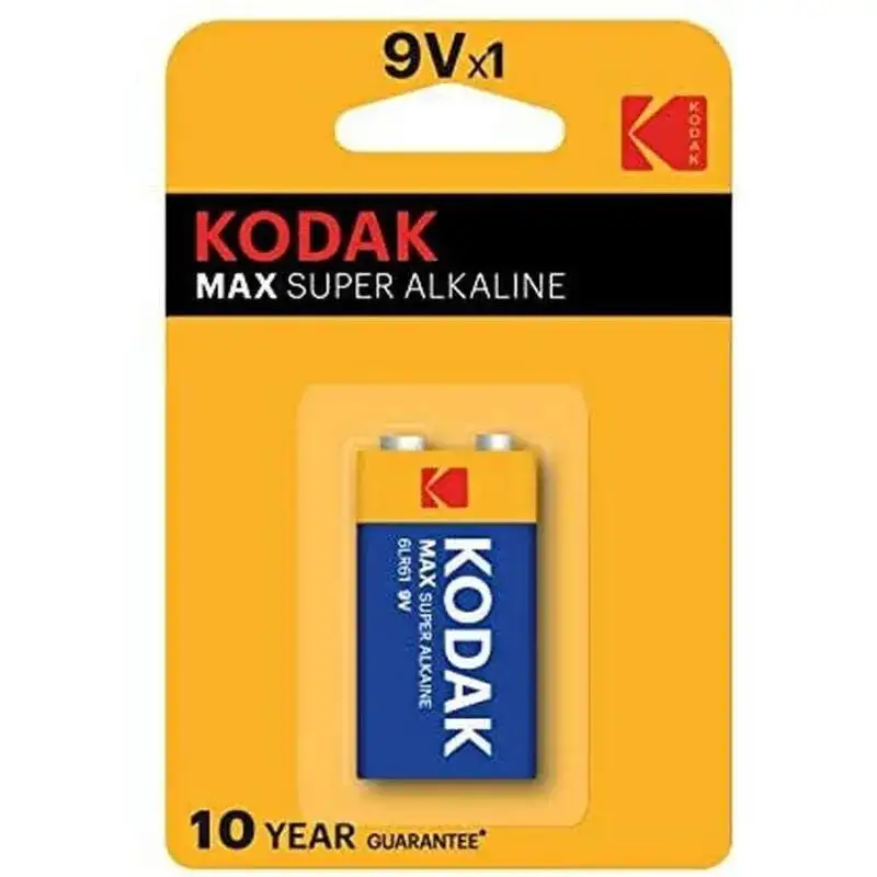 Pile Alcaline 9V Kodak Max Détecteur