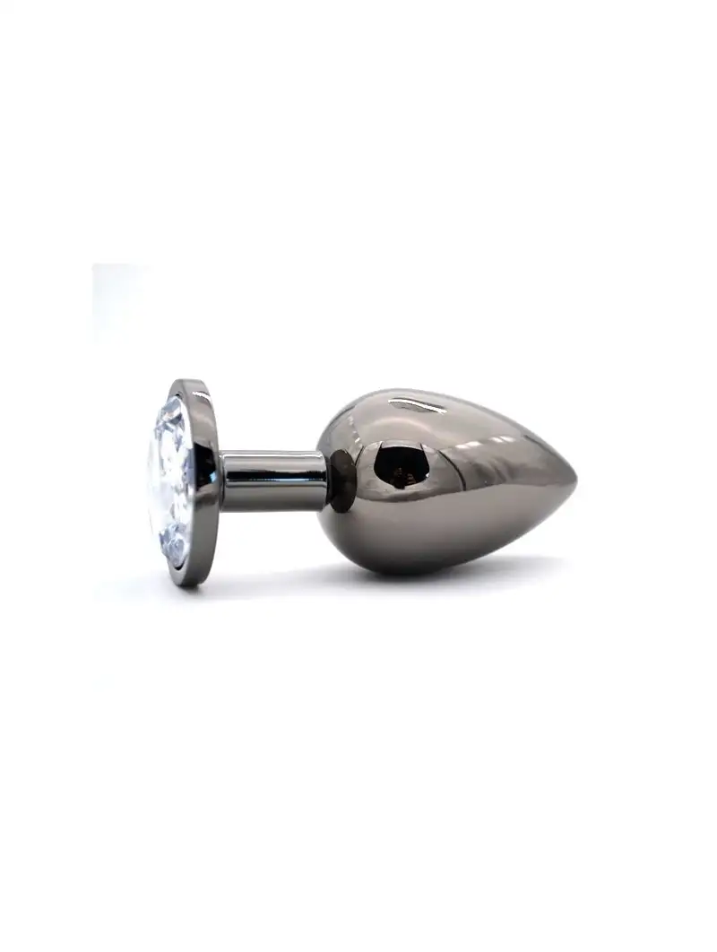 Plug Anal Anthracite Bijou Blanc