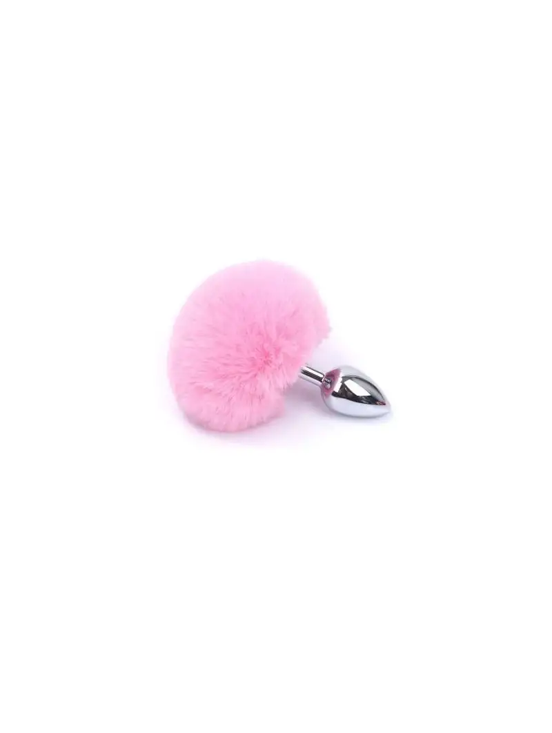 Plug Anal avec Pompon Lapin Rose