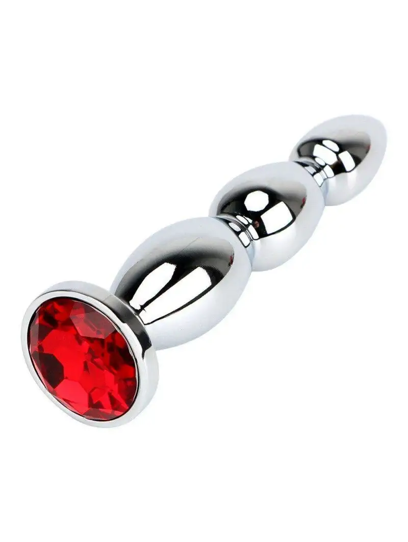 Plug Anal Bijou Allongé Rouge