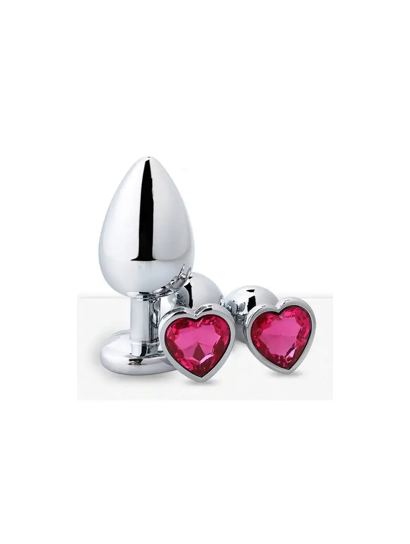 Plug Anal Bijou Coeur Fuchsia