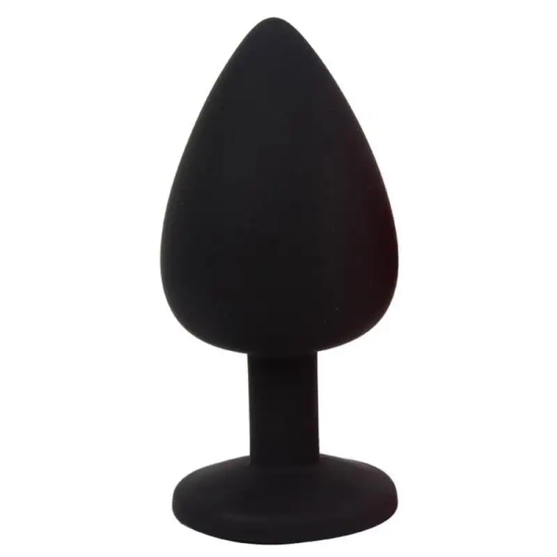 Plug Anal Diamant Noir Silicone L