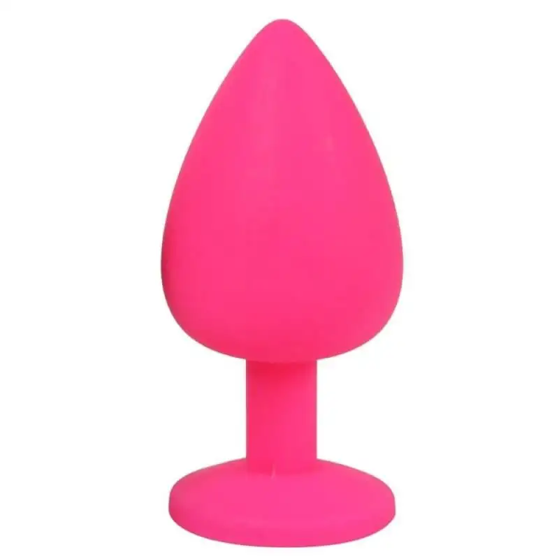 Plug Anal Diamant Rose Silicone L